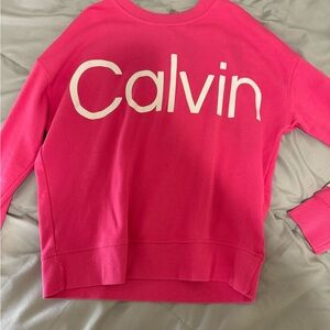 Pink crew neck